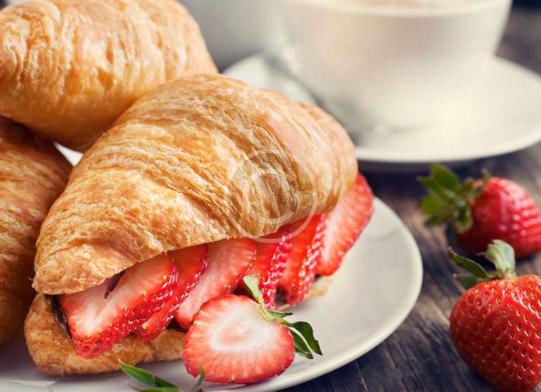 Croissants with Strawberry